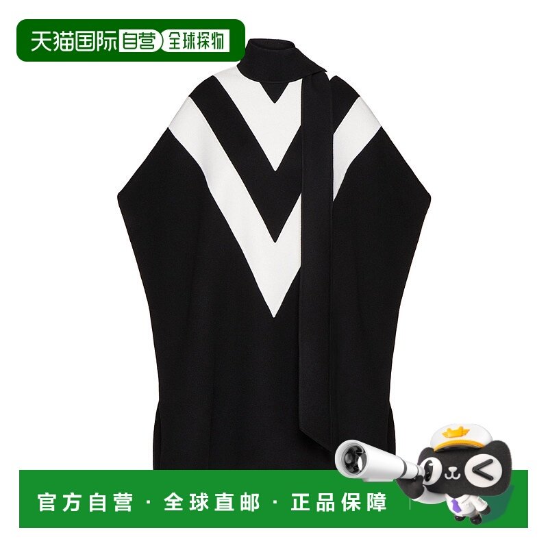 香港直邮VALENTINO 女士披肩 1B3CG3456JA0NA AW2022 黑色 COMPAC