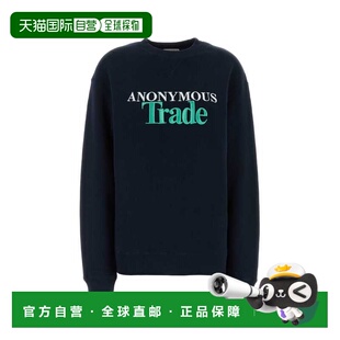 1h可退 香港直邮潮奢 J.W. Anderson 女士 海军蓝棉质卫衣 JW0275