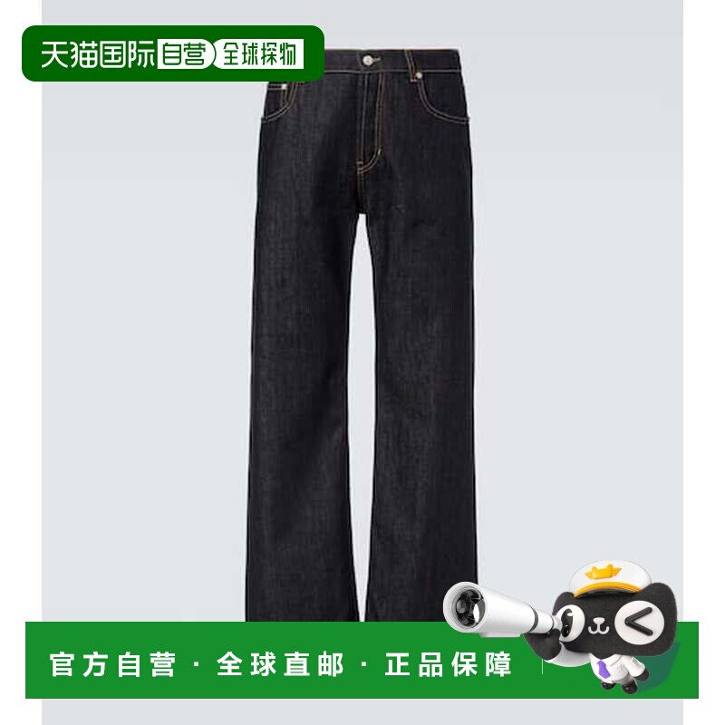1h可退 香港直邮mcqueen 亚历山大 麦昆 男士 中腰阔腿牛仔裤