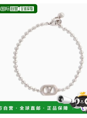 香港直邮valentino 华伦天奴 男士 Garavani Bijoux 银色珠宝首饰