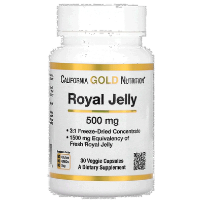 香港直发California Gold Nutrition蜂王浆胶囊调整内分泌30粒