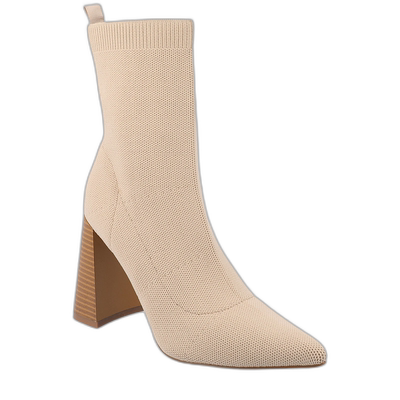 Journee Collection 女式真正舒适泡沫 Noralinn 短靴 - 米色 【