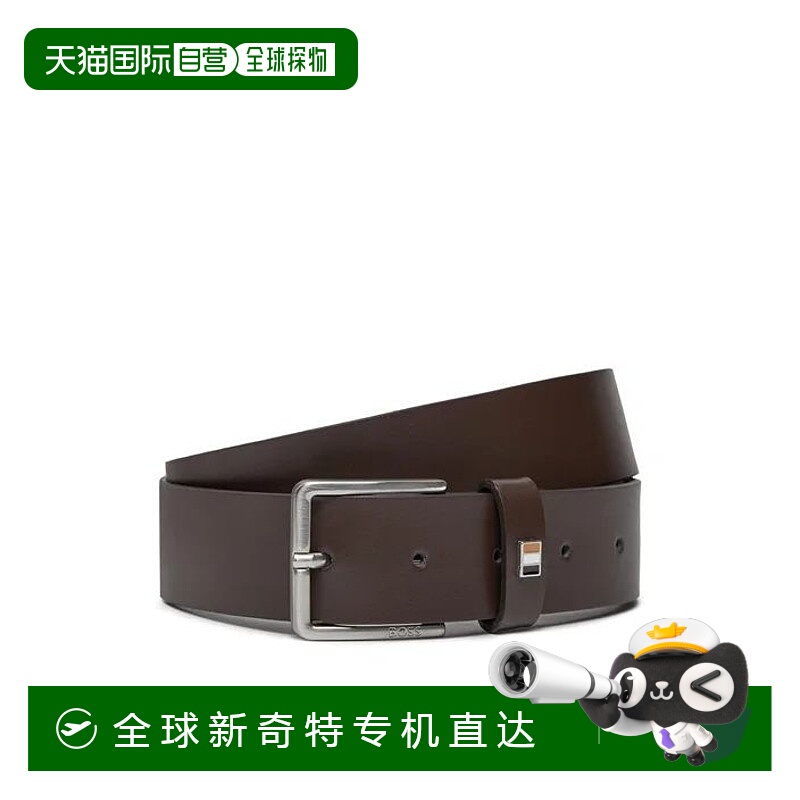 1h可退 香港直邮潮奢 HUGO 雨果 男士 徽标休闲皮带 50486839