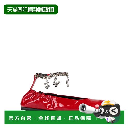 1h可退 香港直邮J.W. Anderson 女士 芭蕾舞鞋 red红色 舒适时尚