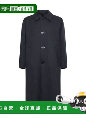 1h可退 香港直邮Fendi 芬迪 男士 长袖大衣 FF0816ASCM blue蓝色
