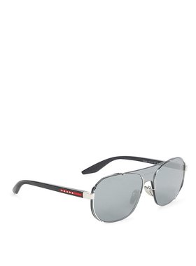 PRADA 男士太阳镜 0PS53YSBLACK SS2025 黑色 Sunglasses