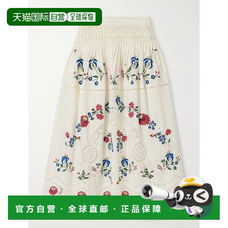 1h可退 香港直邮潮奢 SEA 海洋 女士 Celia 英格兰刺绣棉麻混纺中