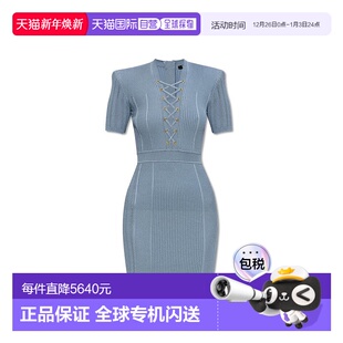 连衣裙 香港直邮Balmain 短袖 女士 CF1R6031KF24 巴尔曼