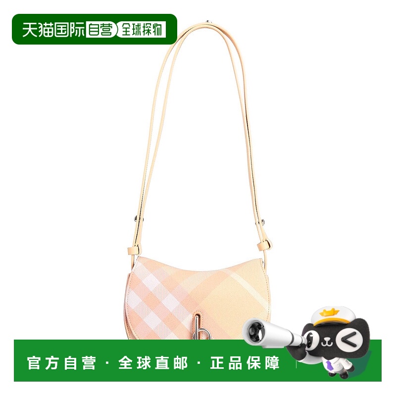 1h可退 香港直邮潮奢 Burberry 巴宝莉 女士 肩包 pink粉色 舒适