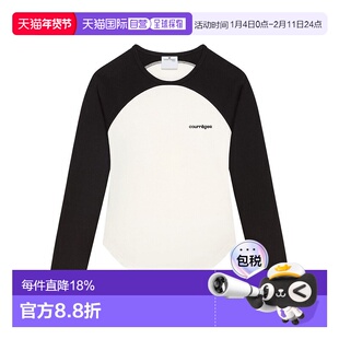 1h可退 香港直邮Courreges 长袖T恤 325JTS228JS0203