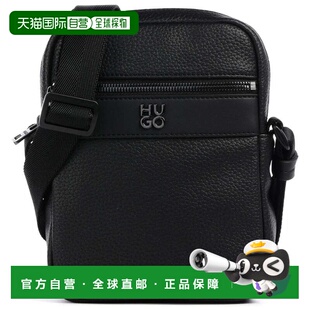 自营hugo bossHugo Men's Quantic N/S Zip Messenger Bag, Black