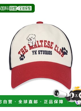 韩国直邮WAIKEI韩国小众设计师狗狗图案时尚日常棒球帽YK23SSAC04