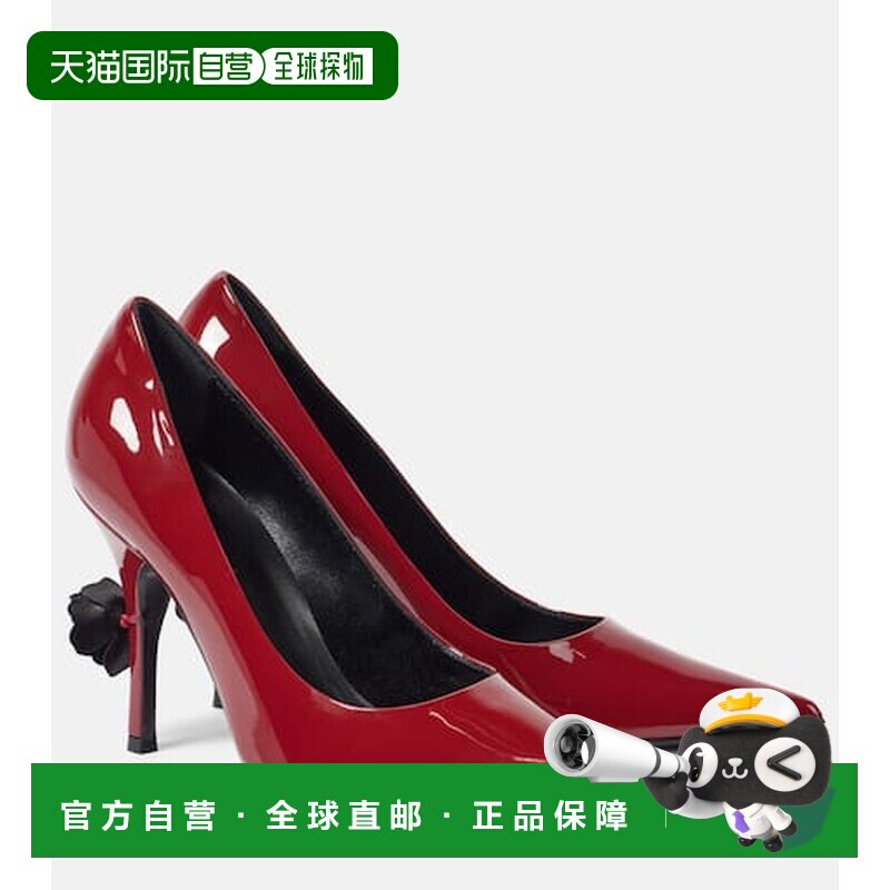 1h可退 香港直邮magda butrym 女士 花朵装饰漆皮浅口鞋 406724BU