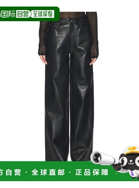 1h可退 香港直邮ANINE BING 女士 Manon 裤子 A0611292 black黑色