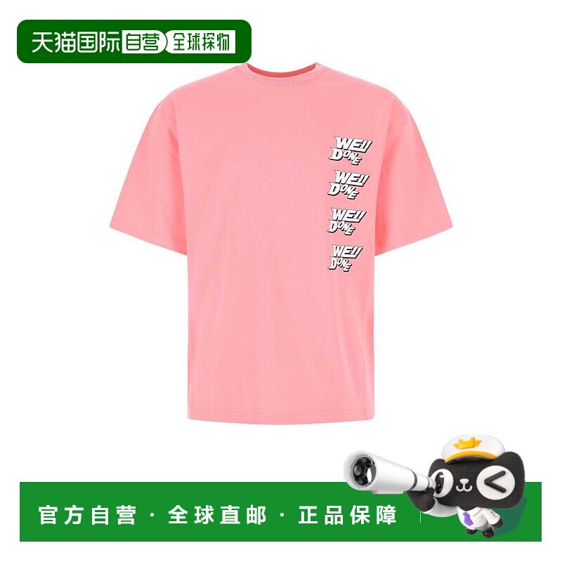 1h可退 欧洲直邮WE11DONE 男士T恤WDTT122641UPKPINK