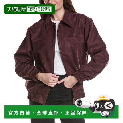 自营Endless Rose Faux Suede Work Jacket - red 美国奥莱直发