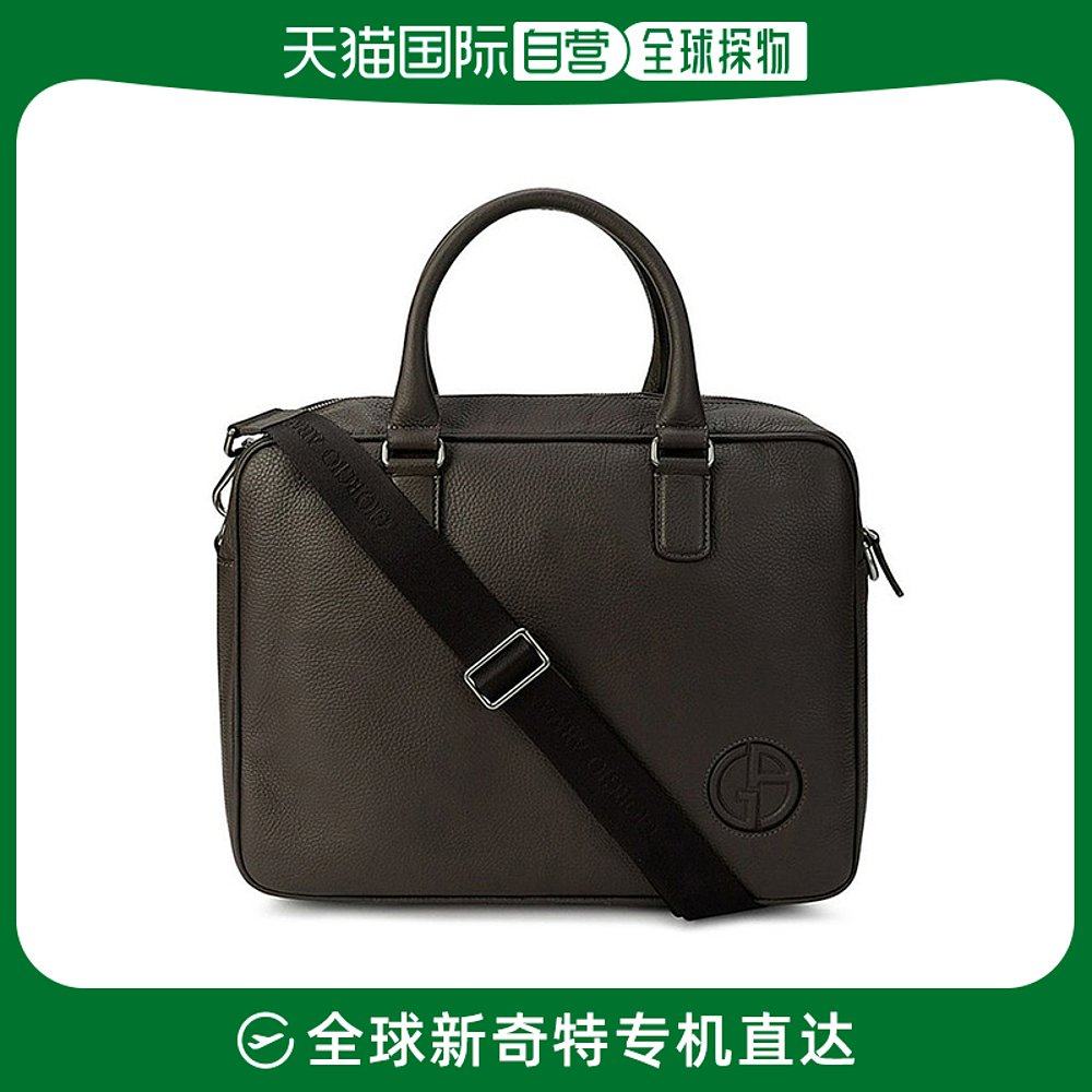 香港直邮Armani阿玛尼男士手提包棕色公文Y2P047-YB42J-80005