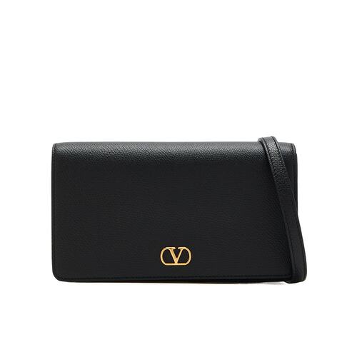VALENTINO 女士斜挎包 WP0AK8SNP0NO SS2025 黑色 Vlogo单肩包