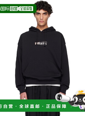 香港直邮Y-3 男士 黑色 Brushed Terry GFX 连帽衫 KR2208