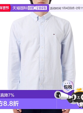 韩国直邮TOMMY HILFIGER HERITAGE 牛津条纹 RF 衬衫 (MW36238 0A