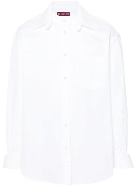 GUCCI 男士衬衫 787538ZAQQS9000 CO 白色 Double collar shirt