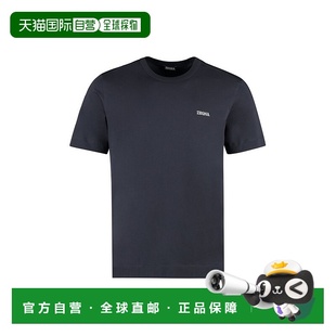 香港直邮潮奢 徽标刺绣T恤 zegna 男士 B760E7360A 杰尼亚 1h可退