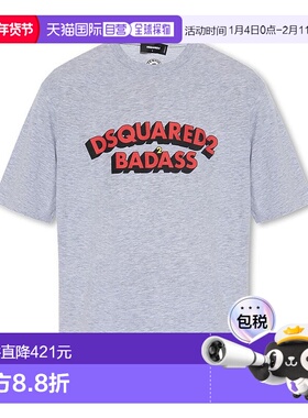 1h可退 香港直邮Dsquared2 二次方 男士 圆领短袖T恤 S74GD1182S2