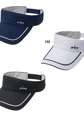 日本直邮Prince 男女款隔热圆形遮阳板网球装备帽子 Prince PH601