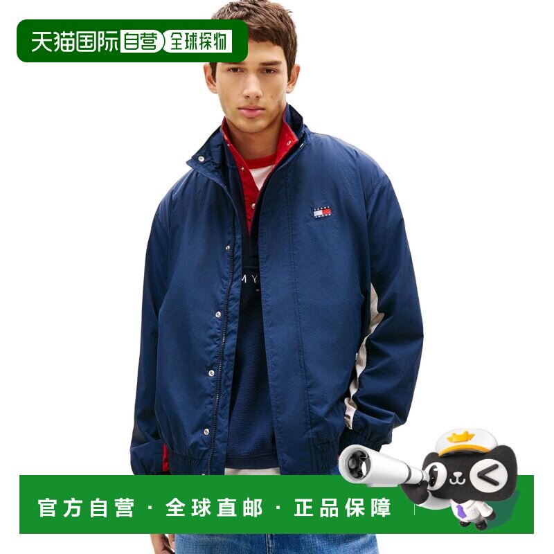 1h可退 日本直邮TOMMY JEANS男装美式复古旗帜标牌尼龙夹克 DM227