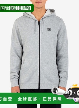 1h可退 【美国直邮】Hurley 男士标志性全拉链连帽卫衣 舒适透气