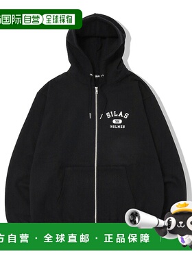 1h可退 日本直邮SILAS 男女同款半拉链连帽卫衣 大学风印花设计 1