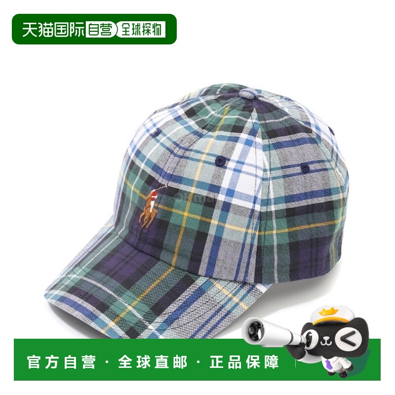 韩国直邮Polo RalphLauren男女复古格纹棒球帽透气710972690001