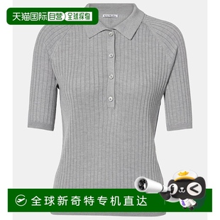 女士 Studios 艾克妮 真丝Polo衫 香港直邮潮奢 1h可退 Acne