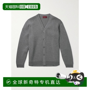 香港直邮潮奢 古驰 1h可退 Gucci 791423XKD38 男士 羊毛针织开衫