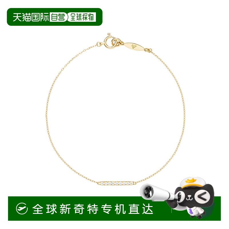 1h可退日本直邮AHKAH女士 18K黄金钻石Tina链式手链 VC09630105