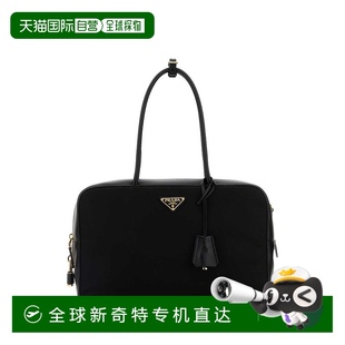 香港直邮潮奢 普拉达 1h可退 Prada 女士 三角形標誌拉鍊單肩包