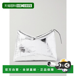 1h可退 香港直邮潮奢 KHAITE 女士 Lina crinkled-eel 金属感小包