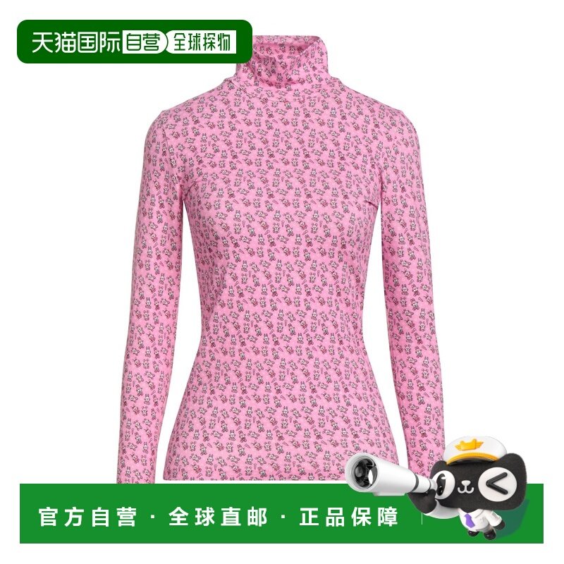 1h可退 香港直邮Balenciaga 巴黎世家 女士 T恤 pink粉色 舒适时,女装/女士精品,T恤,淘宝优惠券,粉丝福利购,淘宝优惠卷