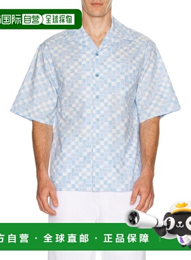 1h可退 香港直邮潮奢 Marni 玛尼 男士 Cuban 衣领保龄球衬衫 CUM