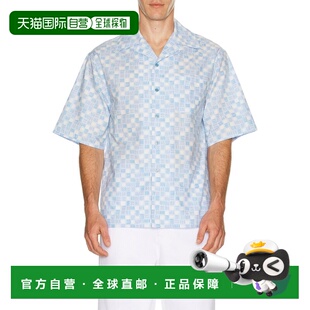 1h可退 香港直邮潮奢 Marni 玛尼 男士 Cuban 衣领保龄球衬衫 CUM