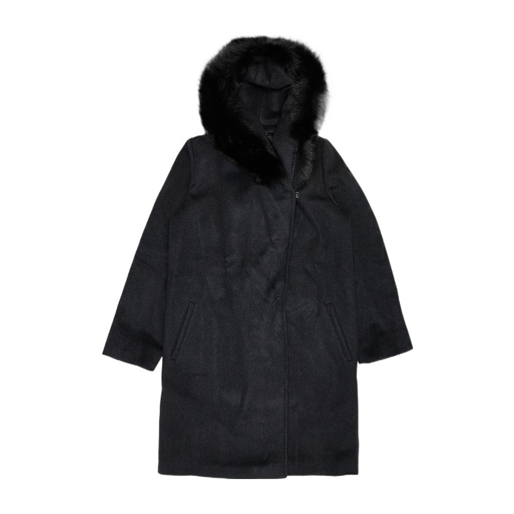 MAX MARA 女士外套 6086084306006 AW2021 黑色 连帽大衣