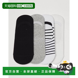 4pack 袜子 01152511佐丹奴运动透气船袜 男士 韩国直邮GIORDANO