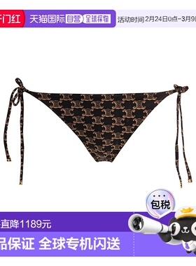 香港直邮CELINE 女士泳装 2Z273939T17BR-0 SS2025 黑色 Swimwear