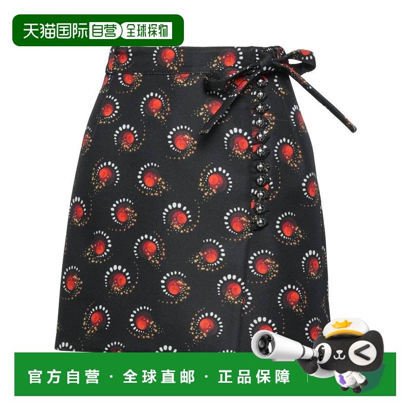 1h可退 香港直邮Rabanne 女士 迷你半身裙 black黑色 舒适时尚,女装/女士精品,半身裙,淘宝优惠券,粉丝福利购,淘宝优惠卷