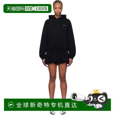 1小时内可退 香港直邮Coperni 女士 黑色 Basque Logo Hoodie 连
