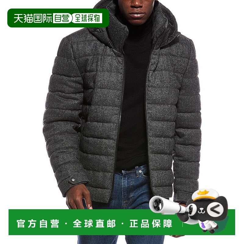 自营Slate & Stone Wool-Blend Quilted Puffer Jacket - gray 美