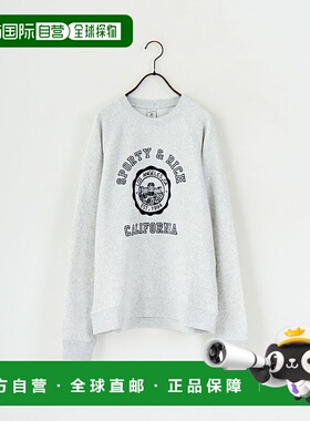 1h可退 日本直邮SPORTY&RICH 女装 加州徽章软糯圆领卫衣 ST08262