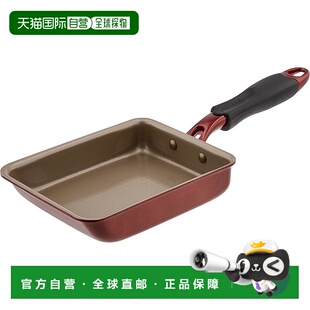 【日本直邮】Doshisha 玉子烧锅13x18cm IH对应 酒红色EAFP13RD