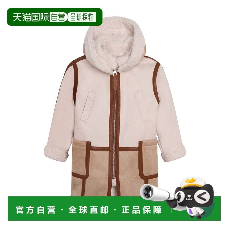 香港直邮Chloe 拉链连帽大衣 C16441