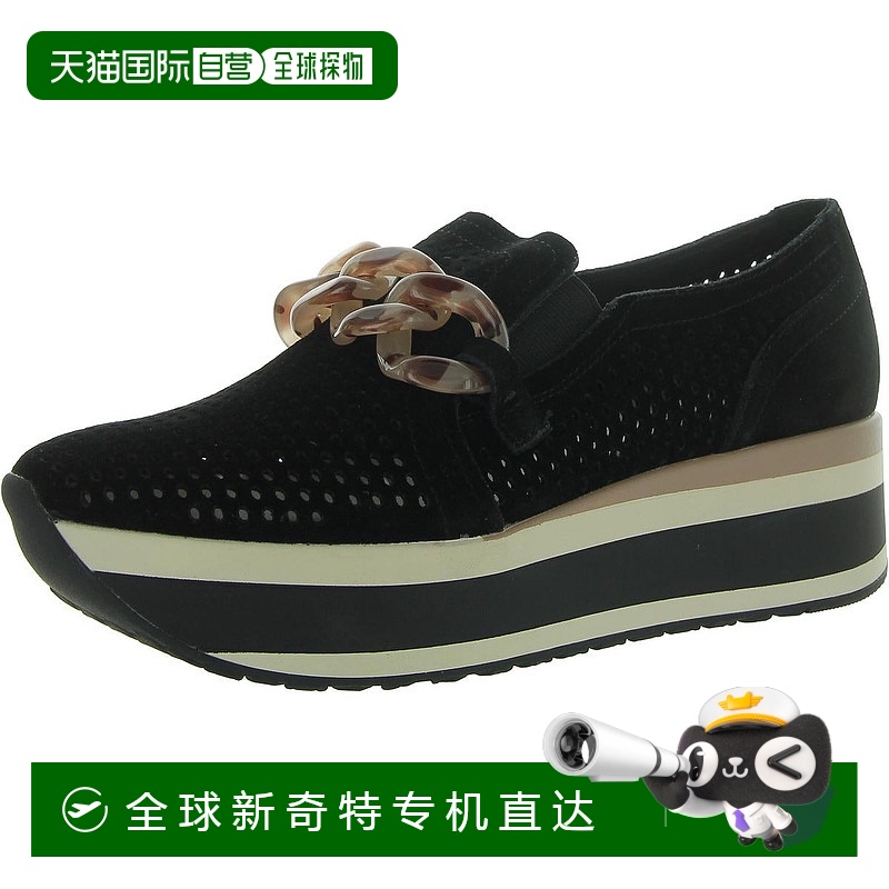 自营 dolce vitaJhenee Perf女式链式休闲运动鞋-缟玛瑙绒面革 【